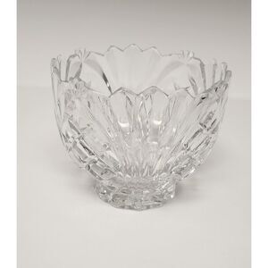 Imperial Lead Crystal Bowl Pineapple Crosshatch Meridian Bowl